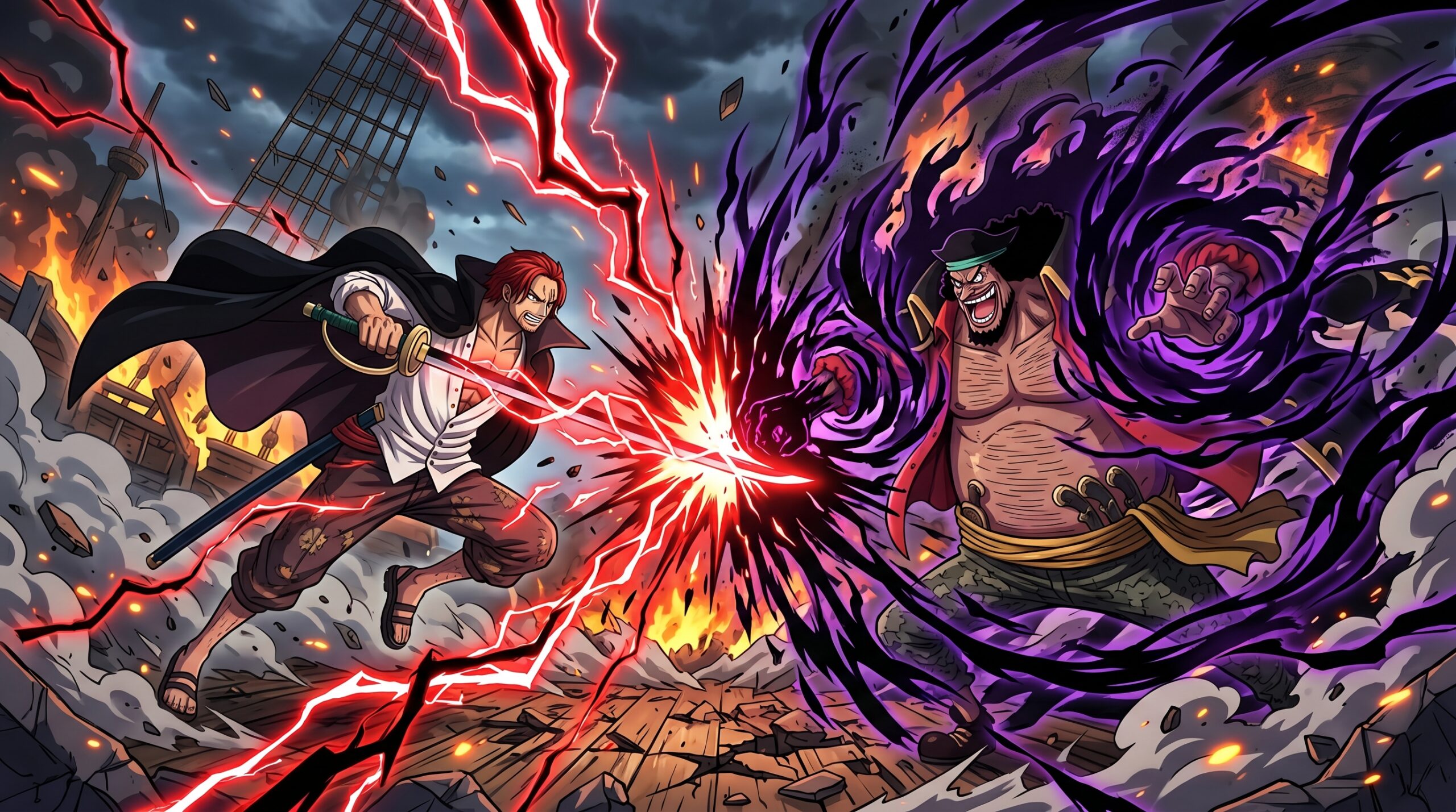 One Piece Shanks vs Blackbeard theory explained
